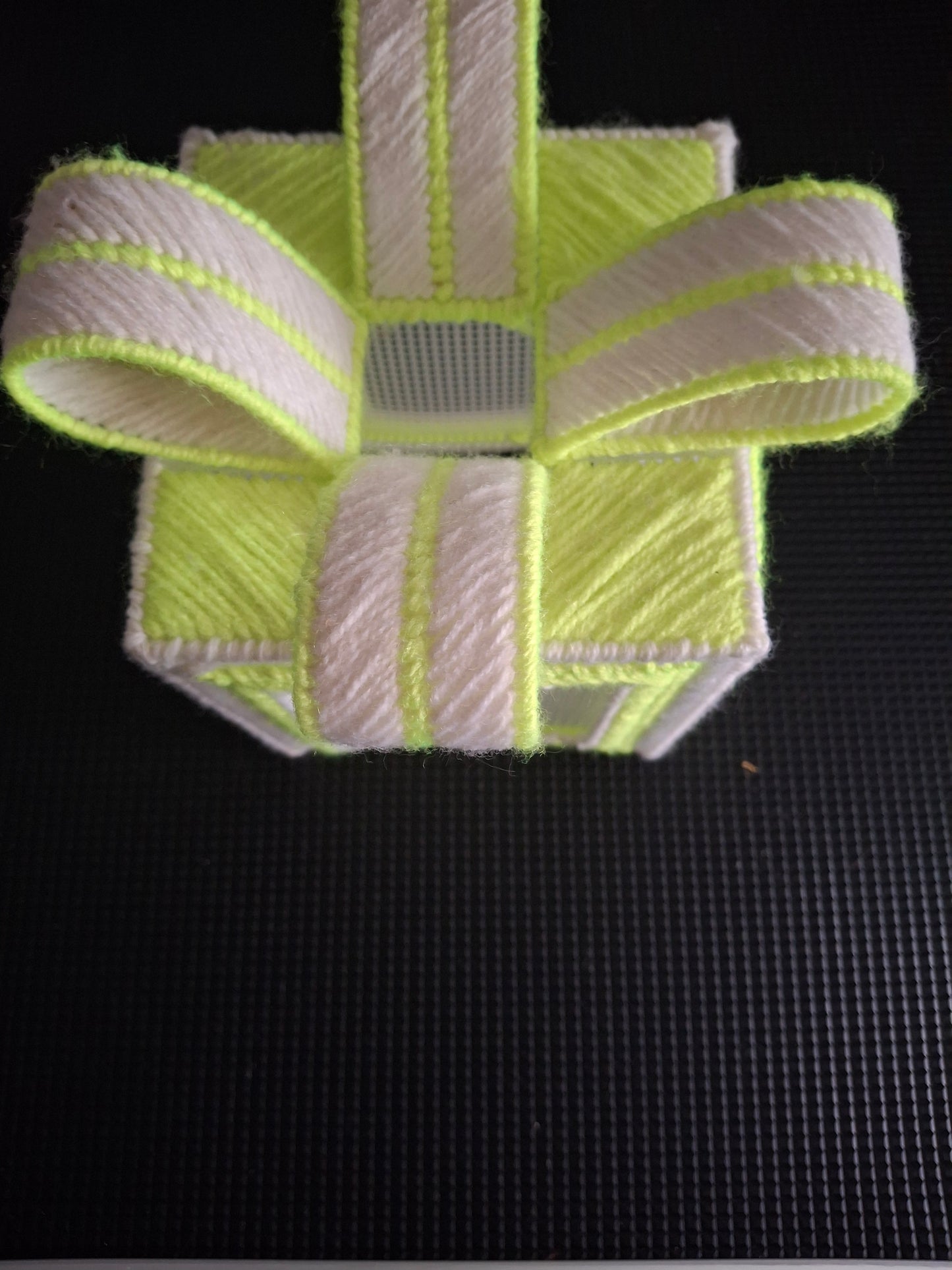 Tissue box cover with photograph pockets