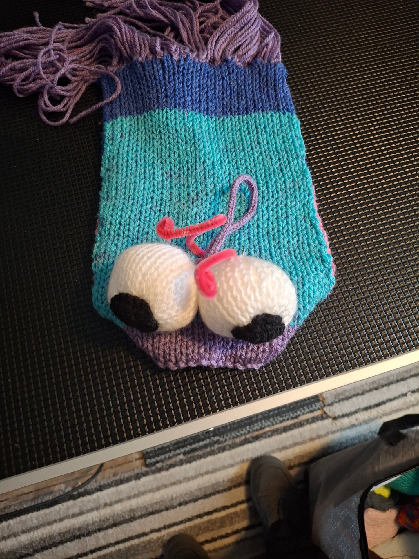 Yip yap bags knitted