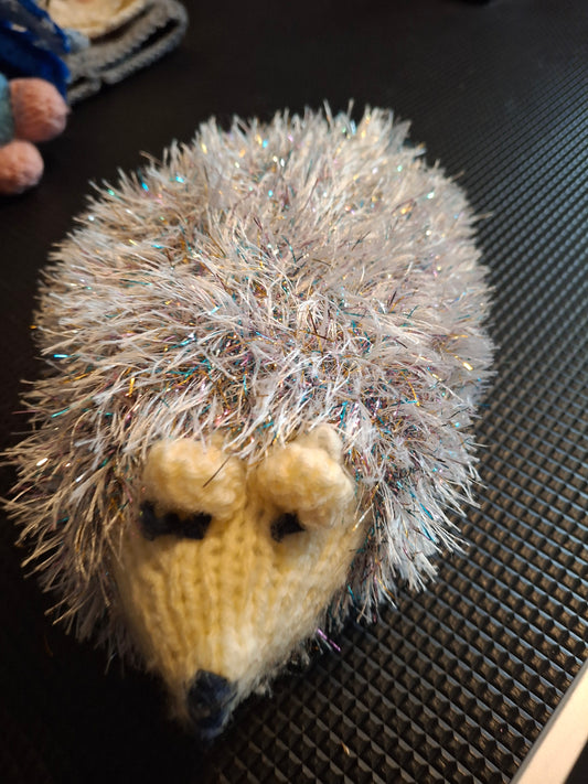 Furry hedgehog  knitted design