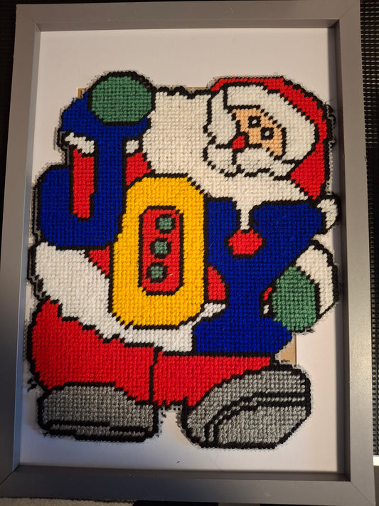 Christmas santa design cross stitch