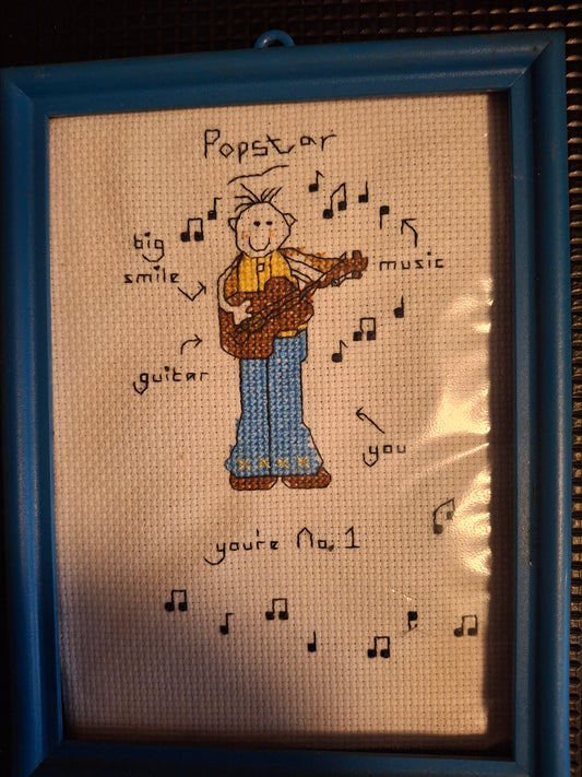 Music created  cross stitch