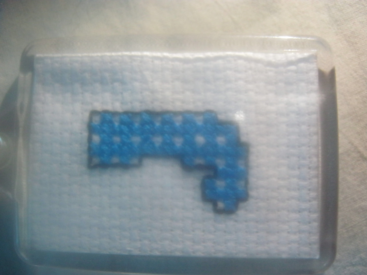 alphabet cross stitched  keyrings