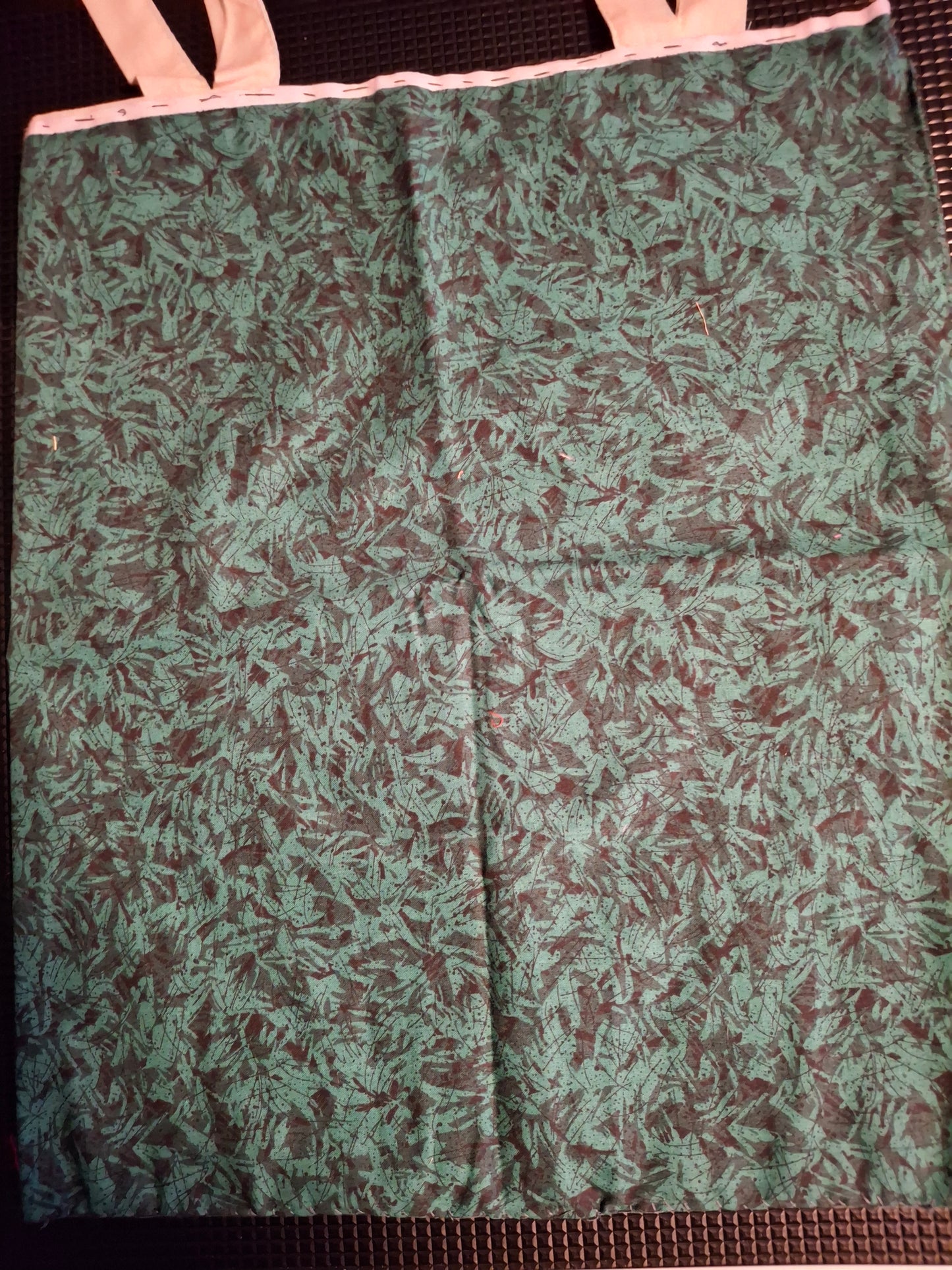 tote bags with material stitched to bag for a little design