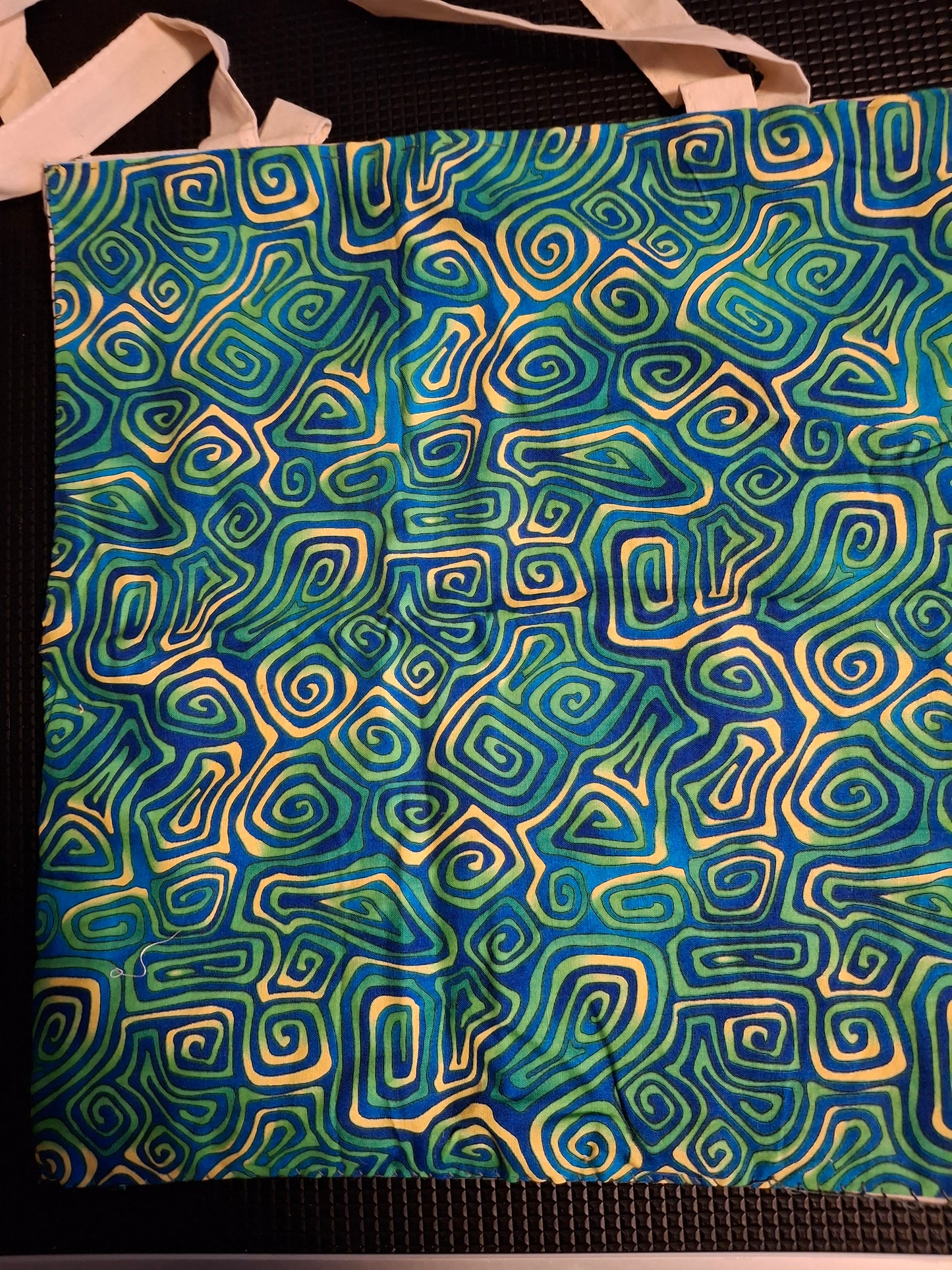 tote bags with material stitched to bag for a little design