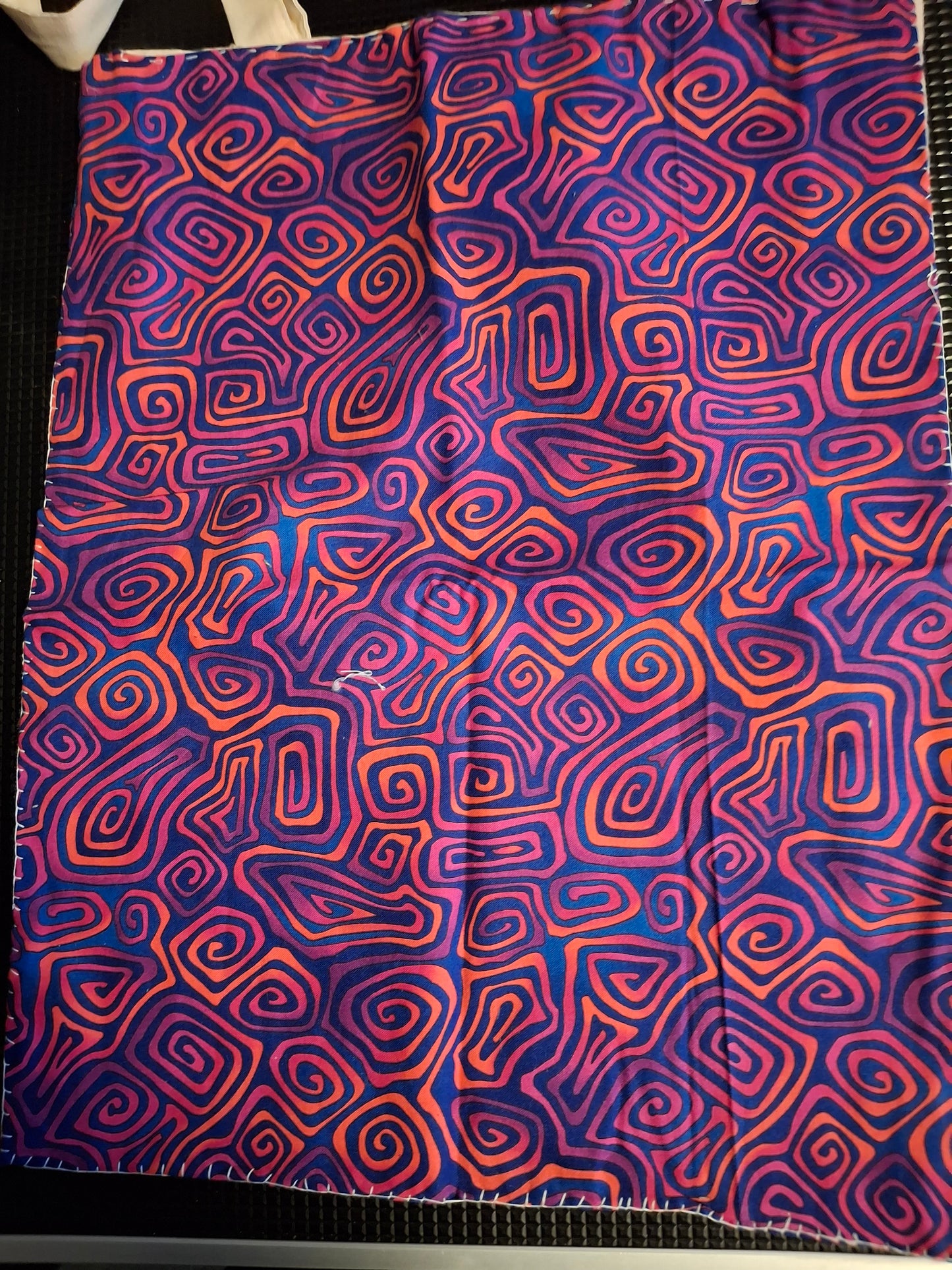 tote bags with material stitched to bag for a little design